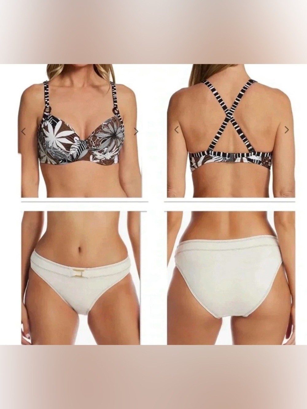 Bleu Rod Beattie Bold Moves Underwire Molded Swim Top and Hipster Bikini Bottom